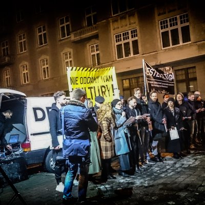 Nocny protest: Nie oddamy wam kultury, 10 listopada 2016, fot. Natalia Kabanow