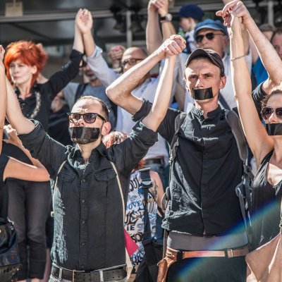 zdjęcie z Niemego protestu, 1 września 2016